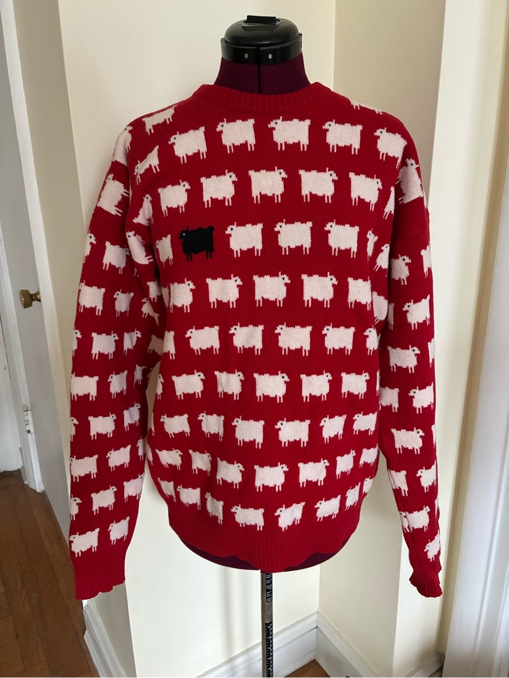 Warm & Wonderful Rowing Blazers Red Diana Edition Sheep Sweater Wool M